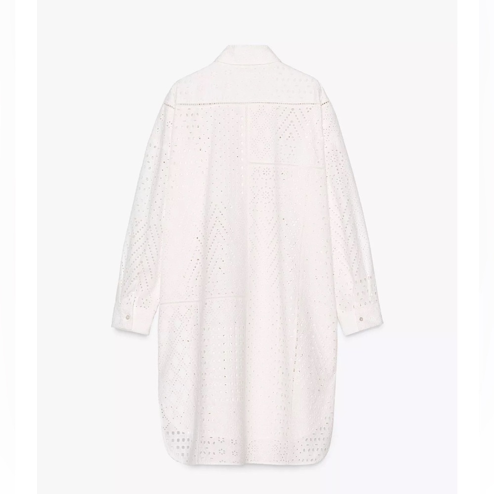 Zara ZW Collection Embroidered Eyelet Dress - Picture 9 of 11